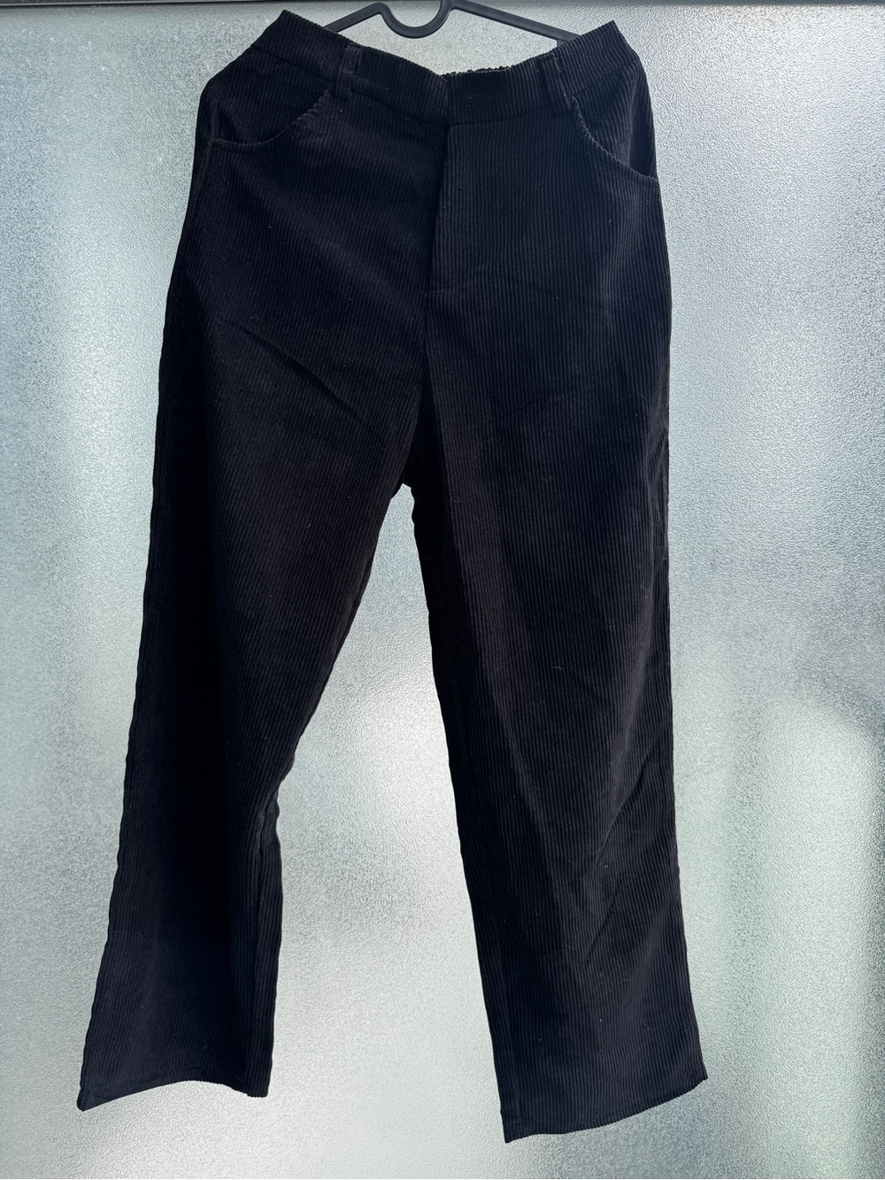 Women’s Black Corduroy Pants - Classic Straight Fit